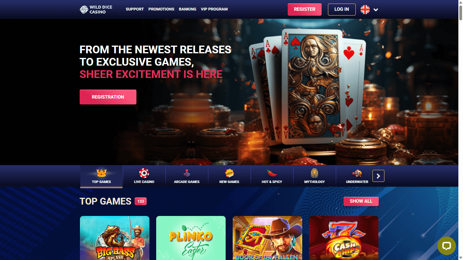 Wild Dice Casino Desktop screenshot